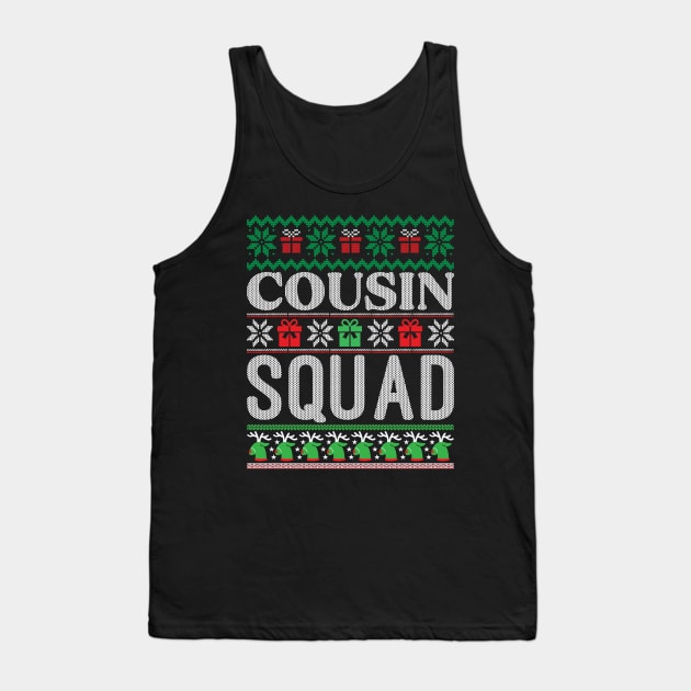 Cousin squad ugly christmas sweater Tank Top by MZeeDesigns